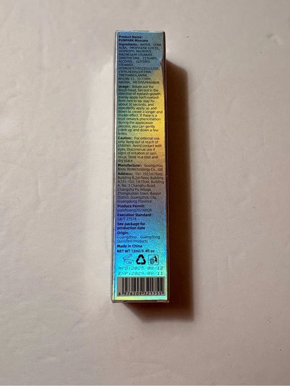 Funpark Waterproof 24 Hr Curly Eyelashes Mascara in Black 103